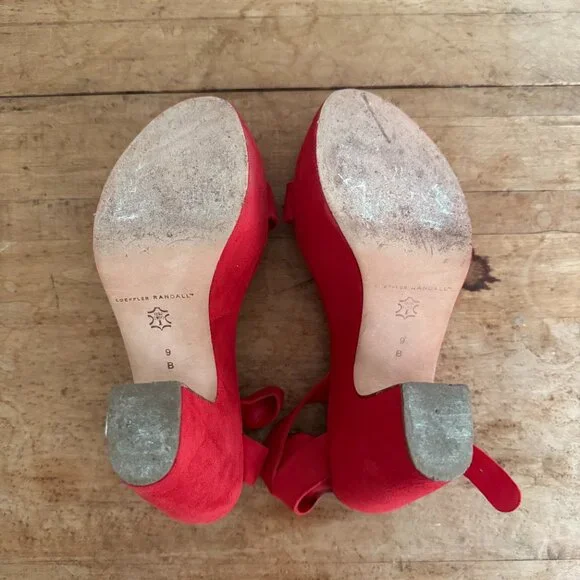 Loeffler Randall Minette High Platform Wedge in Poppy Red, Size 9 - Picture 6 of 9